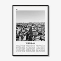 Salvador Print Black and White, Salvador Wall Art, Salvador Poster, Salvador Photo, Salvador Wall Decor, Brazil, Brasil, South America