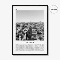 Salvador Print Black and White, Salvador Wall Art, Salvador Poster, Salvador Photo, Salvador Wall Decor, Brazil, Brasil, South America