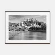Salzburg Landscape B&W Poster