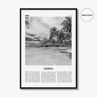 Samoa Print Black and White, Samoa Wall Art, Samoa Poster, Samoa Photo, Samoa Wall Decor, Country Art Print