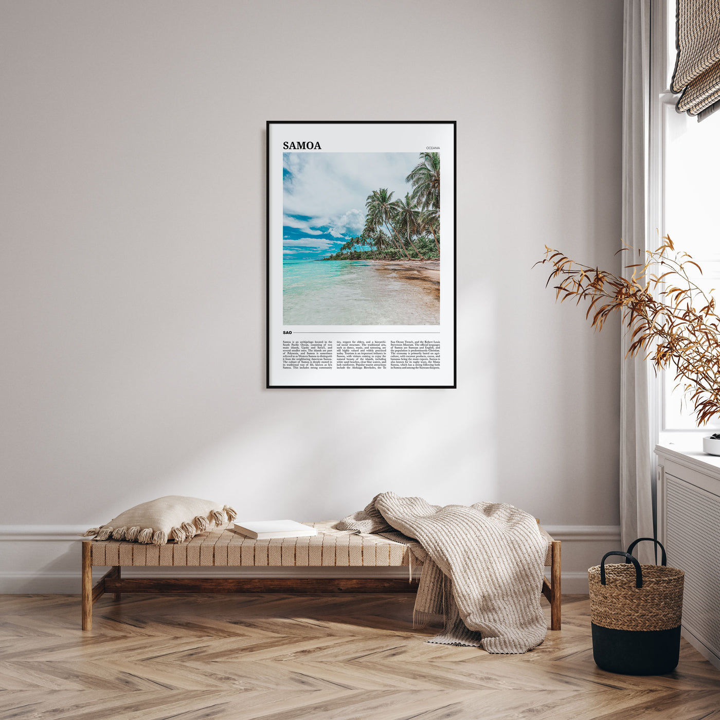 Samoa Travel Color Poster
