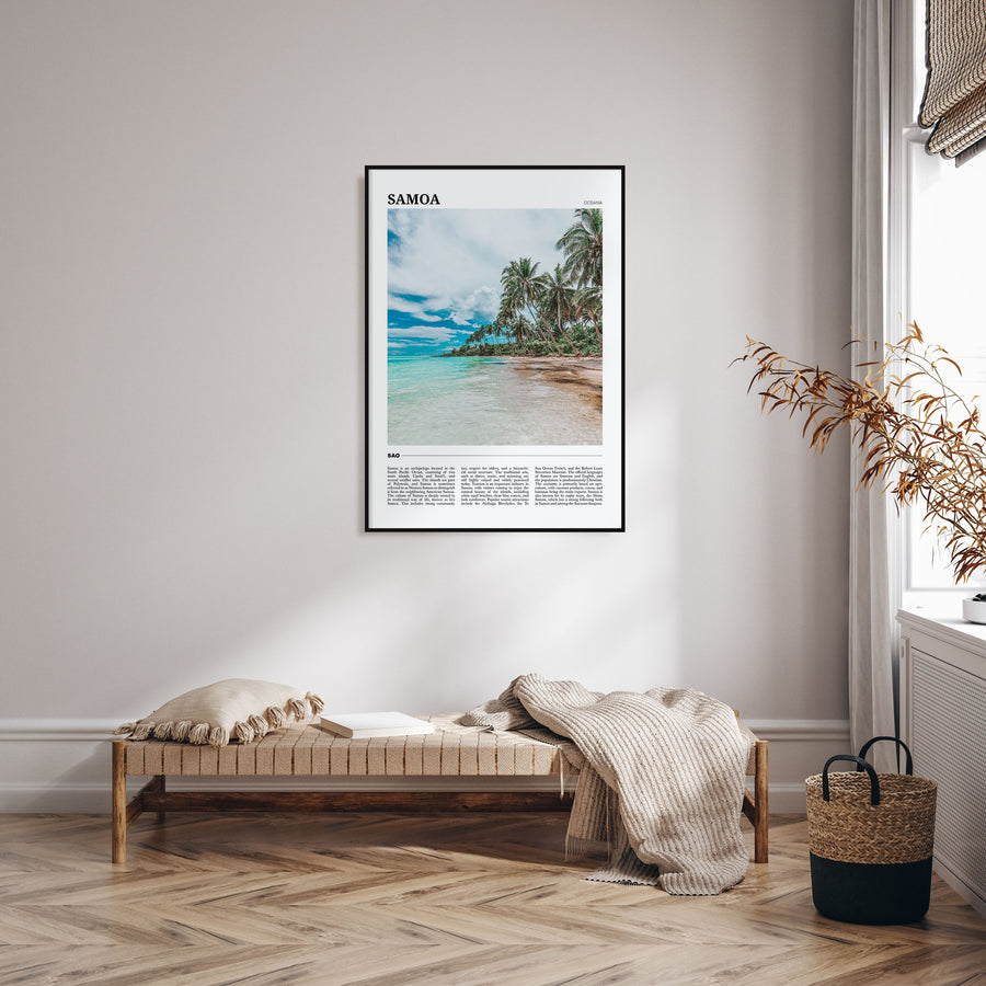 Samoa Travel Color Poster