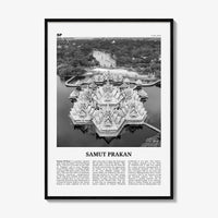 Samut Prakan Print Black and White, Samut Prakan Wall Art, Samut Prakan Poster, Samut Prakan Photo, Samut Prakan Wall Décor, Thailand