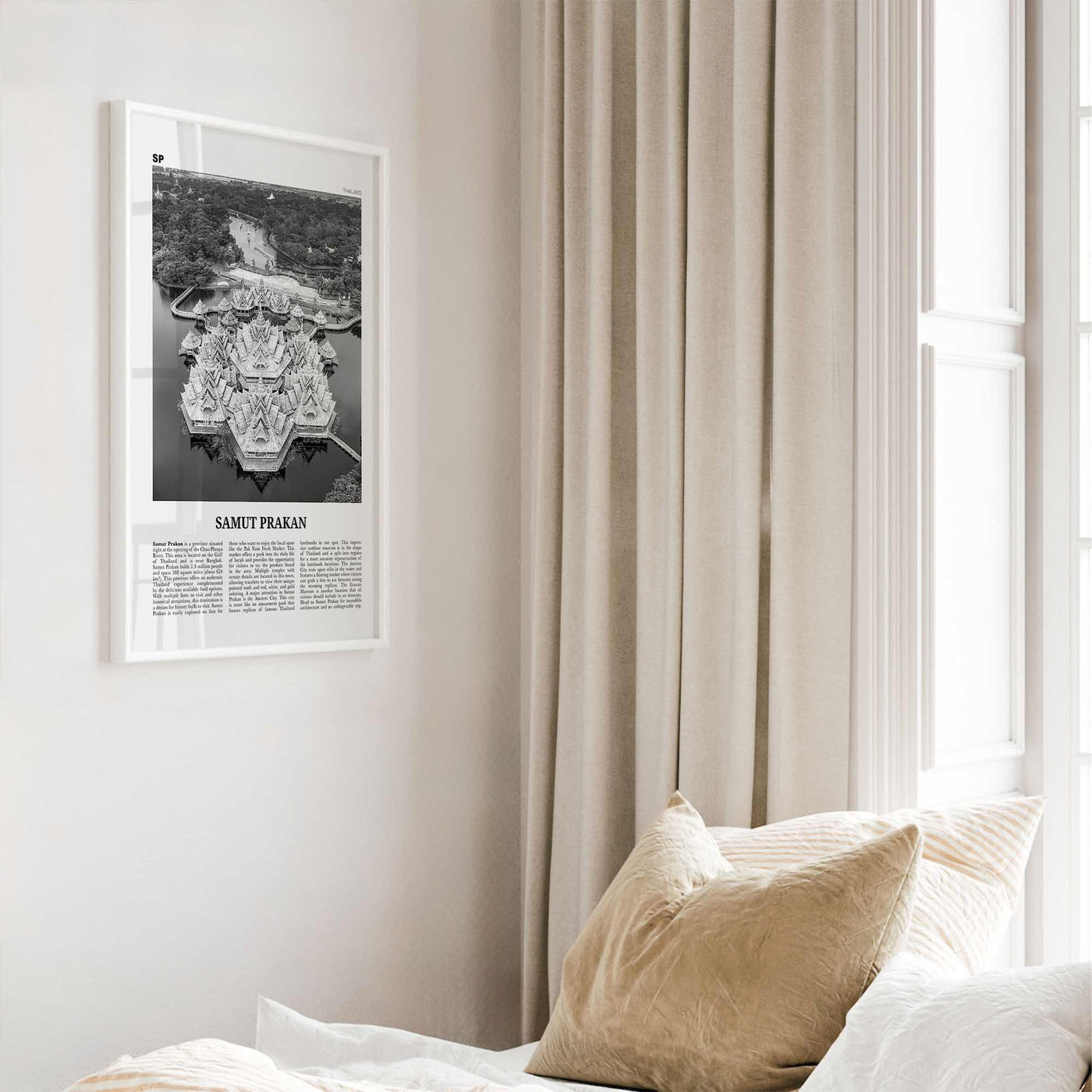 Samut Prakan Print Black and White, Samut Prakan Wall Art, Samut Prakan Poster, Samut Prakan Photo, Samut Prakan Wall Décor, Thailand