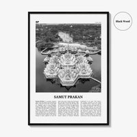 Samut Prakan Print Black and White, Samut Prakan Wall Art, Samut Prakan Poster, Samut Prakan Photo, Samut Prakan Wall Décor, Thailand