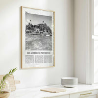 San Andres And Providencia Print Black and White, San Andrés and Providencia Wall Art, San Andrés and Providencia Poster, Columbia