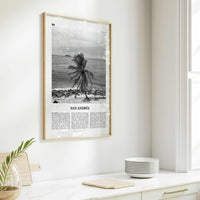 San Andres Print Black and White, San Andrés Wall Art, San Andrés Poster, San Andrés Photo, San Andrés Wall Décor, San Andrés Map, Caribbean