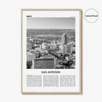 San Antonio Print Black and White No 1, San Antonio Wall Art, San Antonio Poster, San Antonio Photo, Texas, USA, United States, America