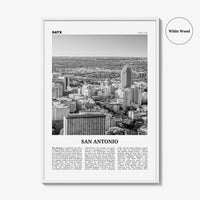 San Antonio Print Black and White No 1, San Antonio Wall Art, San Antonio Poster, San Antonio Photo, Texas, USA, United States, America