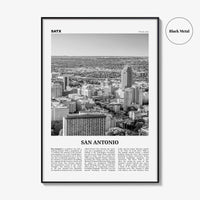 San Antonio Print Black and White No 1, San Antonio Wall Art, San Antonio Poster, San Antonio Photo, Texas, USA, United States, America