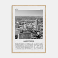 San Antonio Travel B&W No 1 Poster