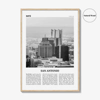 San Antonio Print Black and White No 2, San Antonio Wall Art, San Antonio Poster, San Antonio Photo, Texas, USA, United States, America