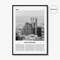 San Antonio Print Black and White No 2, San Antonio Wall Art, San Antonio Poster, San Antonio Photo, Texas, USA, United States, America
