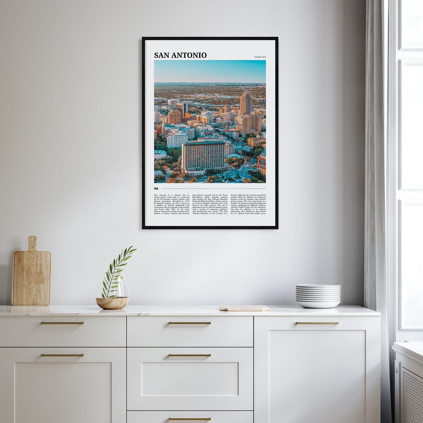 San Antonio Travel Color Poster