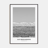 San Bernardino Portrait B&W Poster