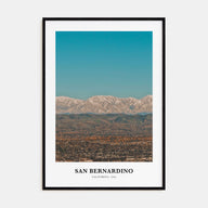 San Bernardino Portrait Color Poster