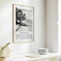 San Blas Islands Print Black and White, San Blas Islands Wall Art, San Blas Islands Poster, San Blas Islands Photo, Wall Décor, Panama