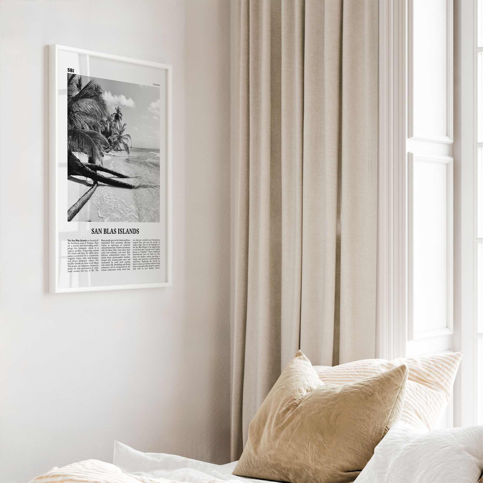 San Blas Islands Print Black and White, San Blas Islands Wall Art, San Blas Islands Poster, San Blas Islands Photo, Wall Décor, Panama