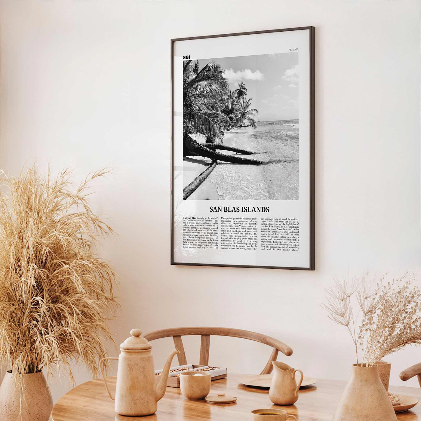 San Blas Islands Print Black and White, San Blas Islands Wall Art, San Blas Islands Poster, San Blas Islands Photo, Wall Décor, Panama