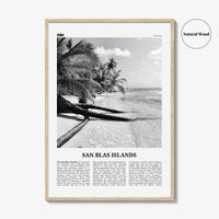 San Blas Islands Print Black and White, San Blas Islands Wall Art, San Blas Islands Poster, San Blas Islands Photo, Wall Décor, Panama