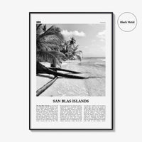 San Blas Islands Print Black and White, San Blas Islands Wall Art, San Blas Islands Poster, San Blas Islands Photo, Wall Décor, Panama