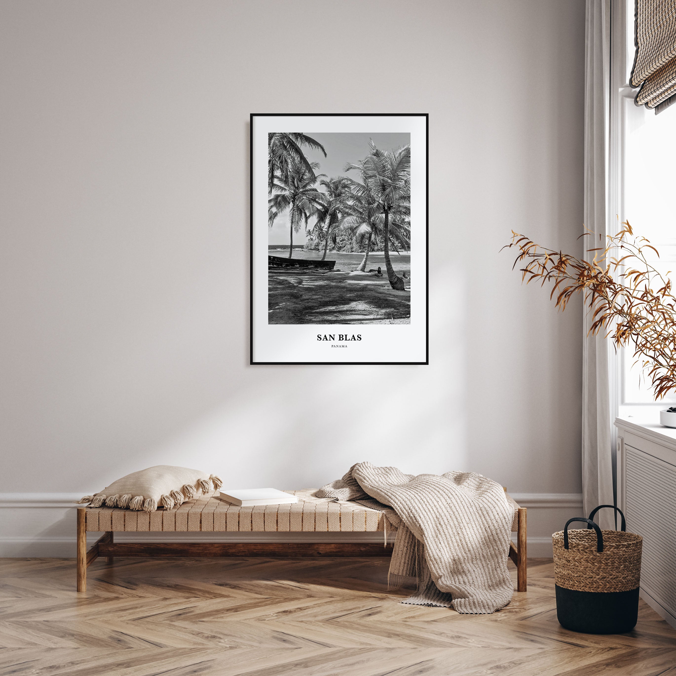 San Blas Portrait B&W Poster