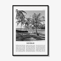San Blas Print Black and White, San Blas Islands Wall Art, San Blas Islands Poster, San Blas Islands Photo, Panama