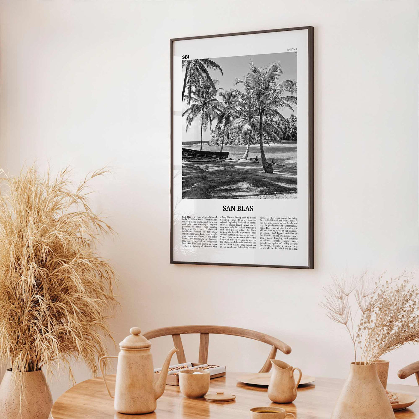San Blas Print Black and White, San Blas Islands Wall Art, San Blas Islands Poster, San Blas Islands Photo, Panama