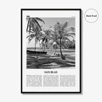 San Blas Print Black and White, San Blas Islands Wall Art, San Blas Islands Poster, San Blas Islands Photo, Panama
