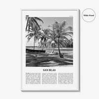 San Blas Print Black and White, San Blas Islands Wall Art, San Blas Islands Poster, San Blas Islands Photo, Panama