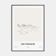 San Clemente Drawn Poster