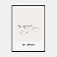 San Clemente Drawn Poster
