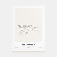 San Clemente Drawn Poster