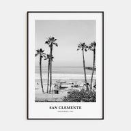 San Clemente Portrait B&W No 1 Poster