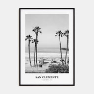 San Clemente Portrait B&W No 1 Poster