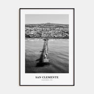 San Clemente Portrait B&W No 2 Poster