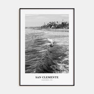 San Clemente Portrait B&W No 3 Poster