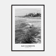 San Clemente Portrait B&W No 3 Poster