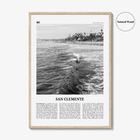 San Clemente Print Black and White No 2, San Clemente Wall Art, San Clemente Poster, San Clemente, California, USA, United States