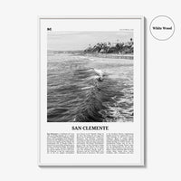 San Clemente Print Black and White No 2, San Clemente Wall Art, San Clemente Poster, San Clemente, California, USA, United States