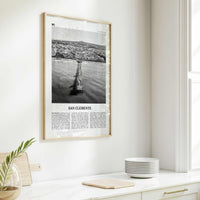 San Clemente Print Black and White No 3, San Clemente Wall Art, San Clemente Poster, San Clemente, California, USA, United States