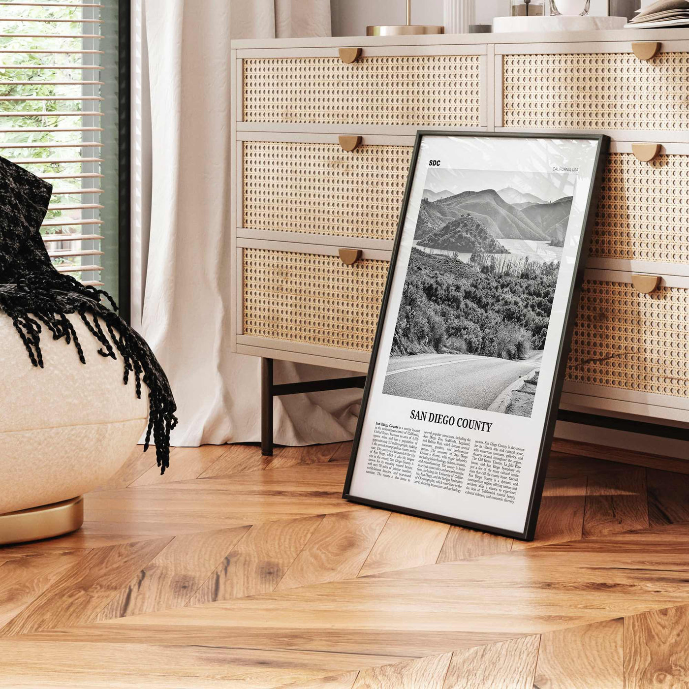 San Diego County Print Black and White, San Diego County Wall Art, San Diego Poster, San Diego Photo, San Diego Wall Décor, San Diego Map