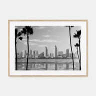 San Diego Landscape B&W No 1 Poster