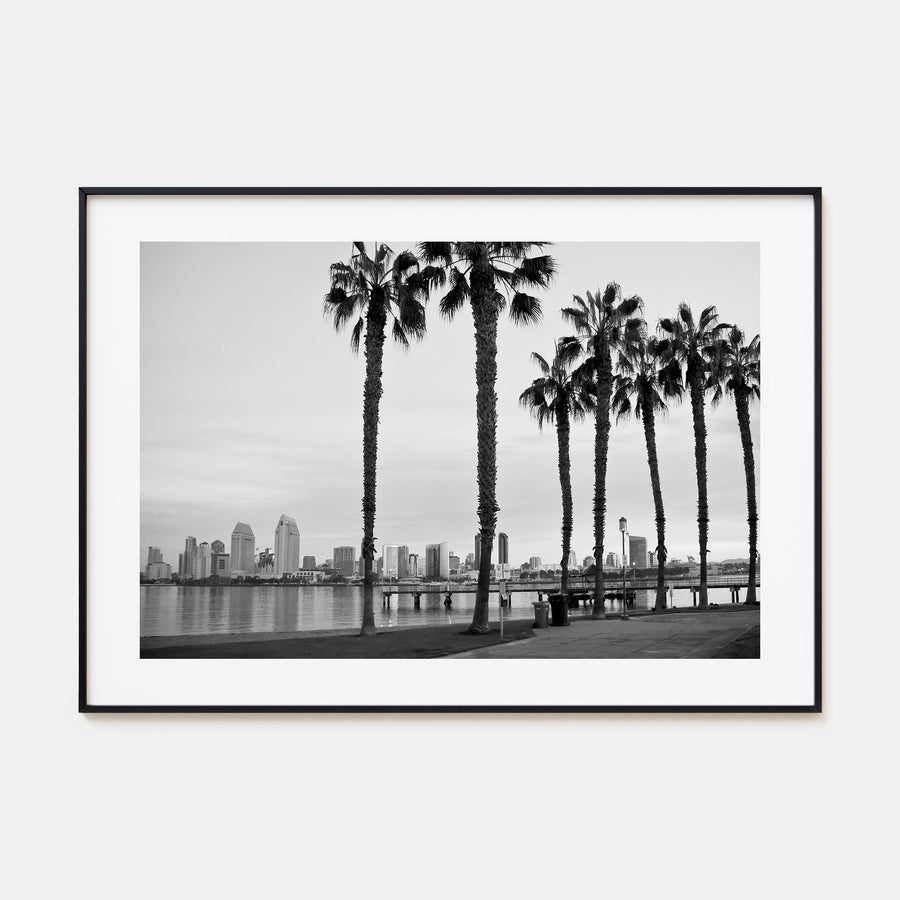 San Diego Landscape B&W No 2 Poster