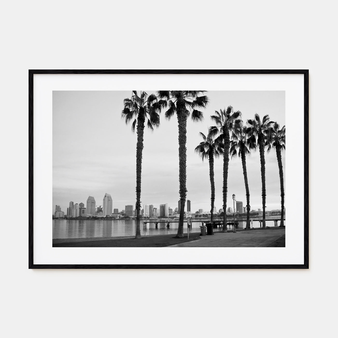San Diego Landscape B&W No 2 Poster
