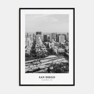 San Diego Portrait B&W No 2 Poster