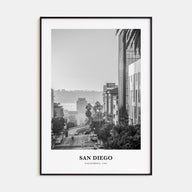 San Diego Portrait B&W No 5 Poster