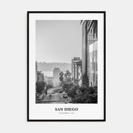 San Diego Portrait B&W No 5 Poster