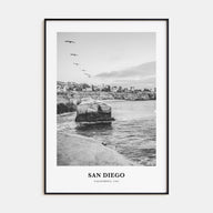 San Diego Portrait B&W No 6 Poster