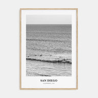 San Diego Portrait B&W No 7 Poster